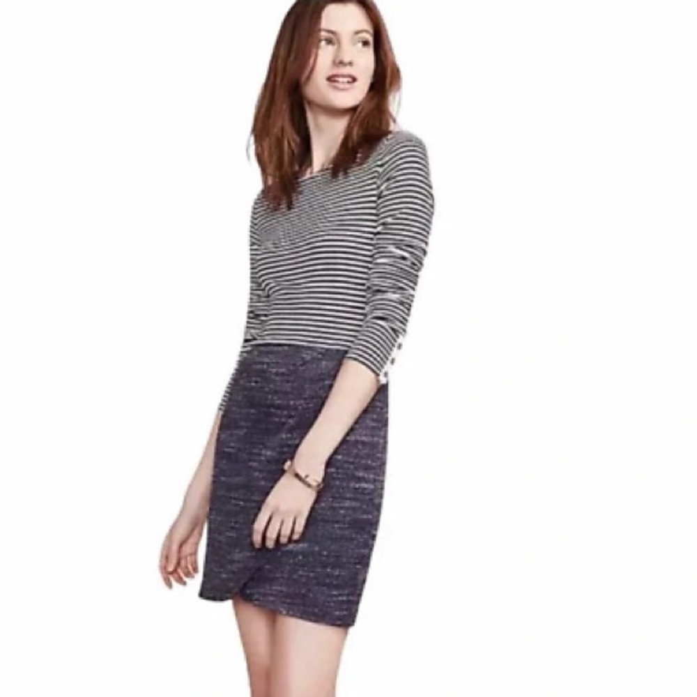 Anthropologie Dolan Left Coast Collection Striped Long Sleeve Dress Size Medium